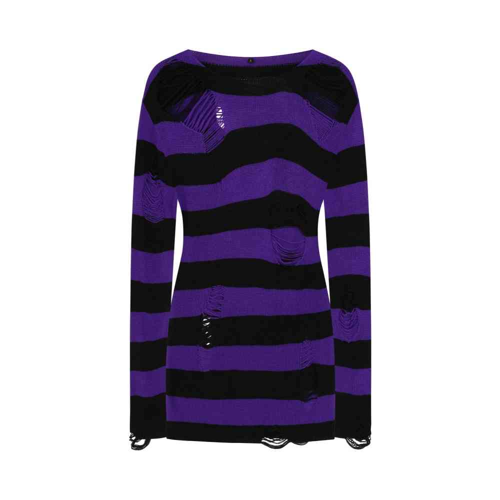 Banned - Indira Knitted Pull en tricot - Noir/Violet